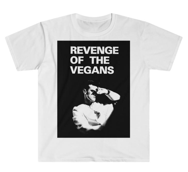 

Morrissey - REVENGE OF THE VEGANS - Organic T shirt - The Smiths 3XL