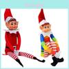 Jucărie de pluș adorabilă de elf de Crăciun, pentru decorațiuni festive de casă și cadouri