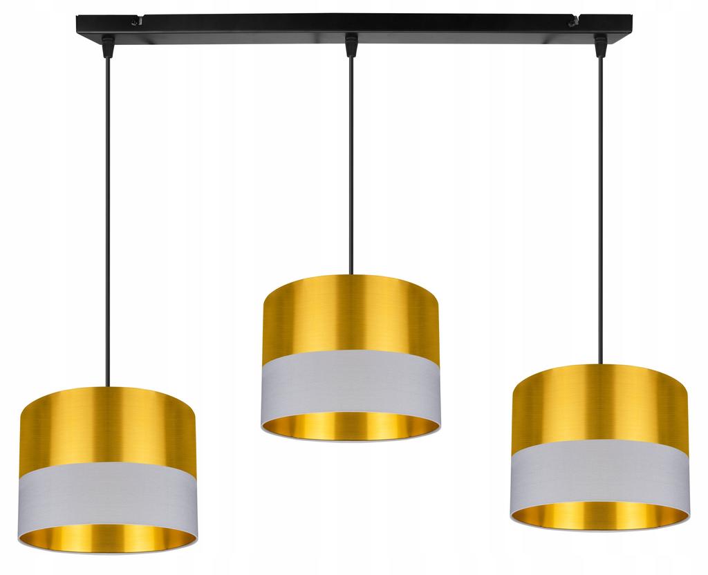 Moderne Deckenleuchte, Goldener Lampenschirm, LED