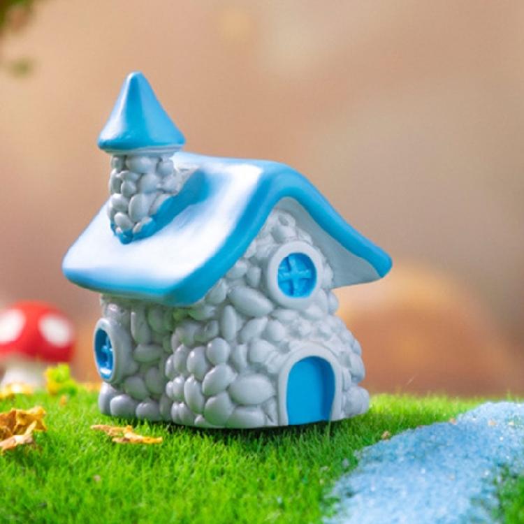 Cartoon House Sculpture Statue Funny Resin House Creative House Figurine House Funny House Collectible Mushroom Resin Crafts