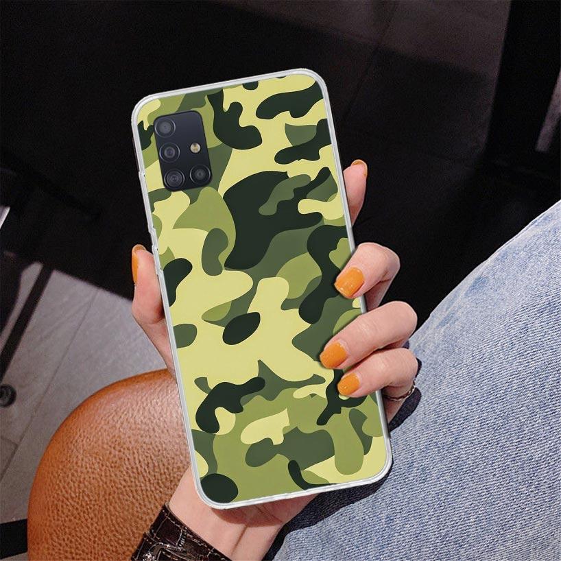 Camouflage Military Phone Case For Samsung Galaxy A52 A32 A22 A12 A51 A31 A50S A30S A20S A10S Note 20 Ultra 10 Plus S10 A72 A71