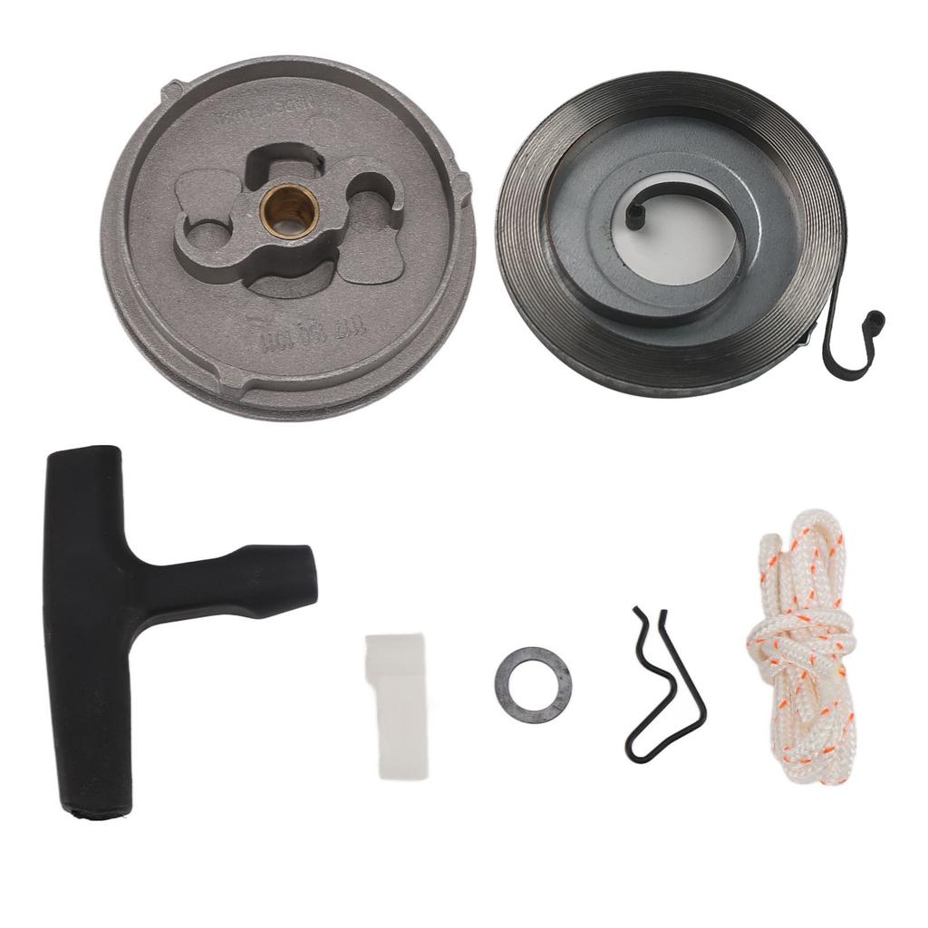Conjunto de Partida para Motosserra Kit de Reparo de Partida por Recuo Fácil Instalação Durável Peças de Motosserra para TS350 038 041 MS380