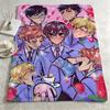 anime O-Ouran High School Host Club-b Throw Warm Soft Flannel Blanket, Multi-use for Sofa Bed Camping Travel Nap