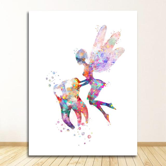 

Гигиенист Стоматологическая Зубная Фея Клиника Акварель Зубы Холст Печати Настенные Панно Декор Холст Картины Стены Искусства Плакат Стоматологический 40X50cm No Frame