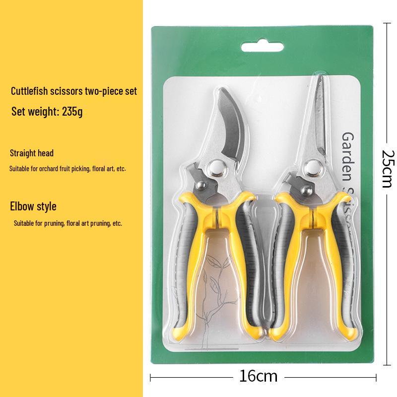Stainless Steel Garden Pruning Shears: Grafting, Budding, Flower, Branch, and Grape Picking Scissors