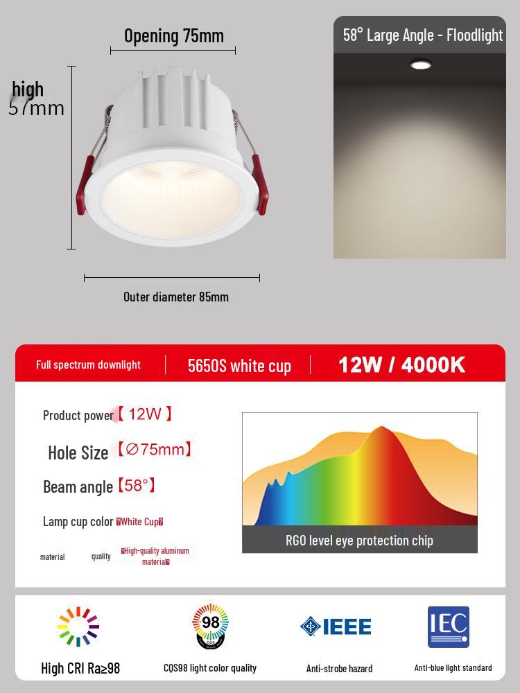 Recessed Downlights & Ceiling Spotlights for Living Room - Small Hill Wall Wash Lights