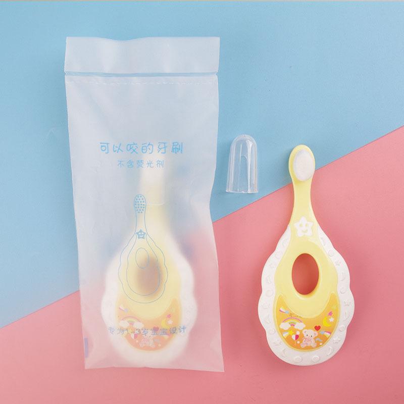 

Детская зубная щетка и зубная щетка для малышей в возрасте 0-3 лет. Сверхмягкая зубная щетка с 10000 мягкими щетинками для ухода за деснами ребенка жёлтый