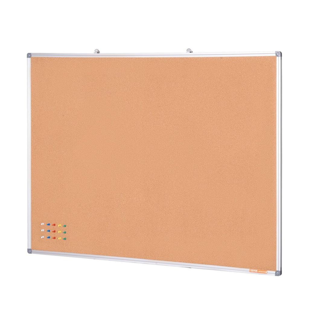 48"x36" Large Cork Board – Wall-Mounted Bulletin Board with Pin Board