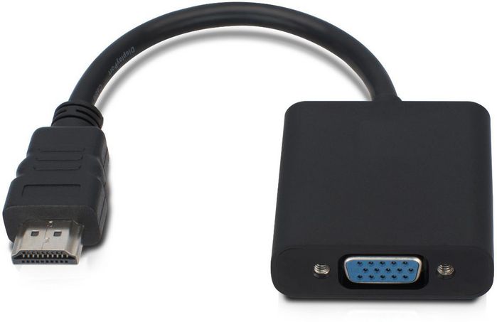 Microconnect Hdmi - Vga M/F Black