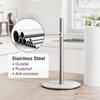Silver Paper Towel Holder Free-Standing, Premium Stainless Steel Paper Rolls Organizer, Classic Fashion Kitchen Roll Dispenser
