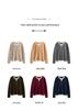 Women's Color Block Cashmere Sweater - 2025 Autumn/Winter Collection - Half-Open Round Neck Pullover