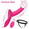 Strapless Strap-on Dildo Vibrator with Remote Control for Women Lesbian Couples G-Spot Massager  Clitoris Stimulator Sex Toys