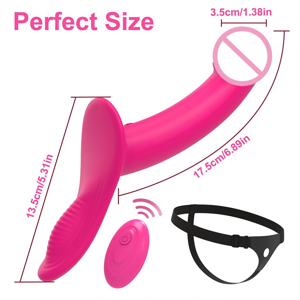 Strapless Strap-on Dildo Vibrator with Remote Control for Women Lesbian Couples G-Spot Massager  Clitoris Stimulator Sex Toys