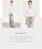 Women's Early Spring Loose Casual Lace Cotton Shirt with Bamboo Joint Design