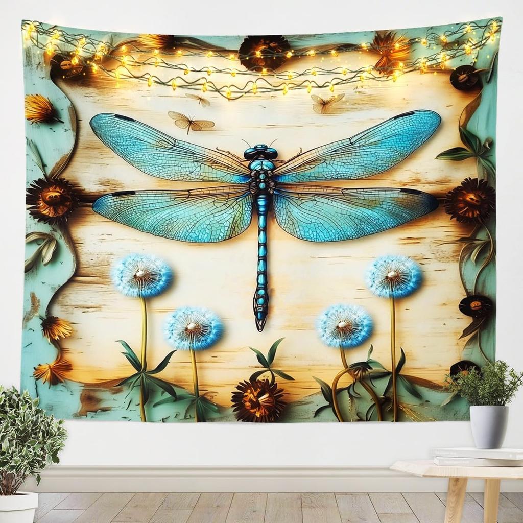 Floral Owl Tapestry For Girls,Kawaii Owl Birds Tapestry For Bedroom Boho Flowers Print Tapestries ,3D Animal Print Tapestry