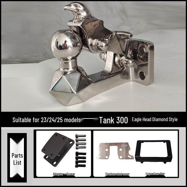 Premium 304 Stainless Steel Tow Hook for Tank 300, Patrol Cruiser, Land Cruiser, and Universal Rogue