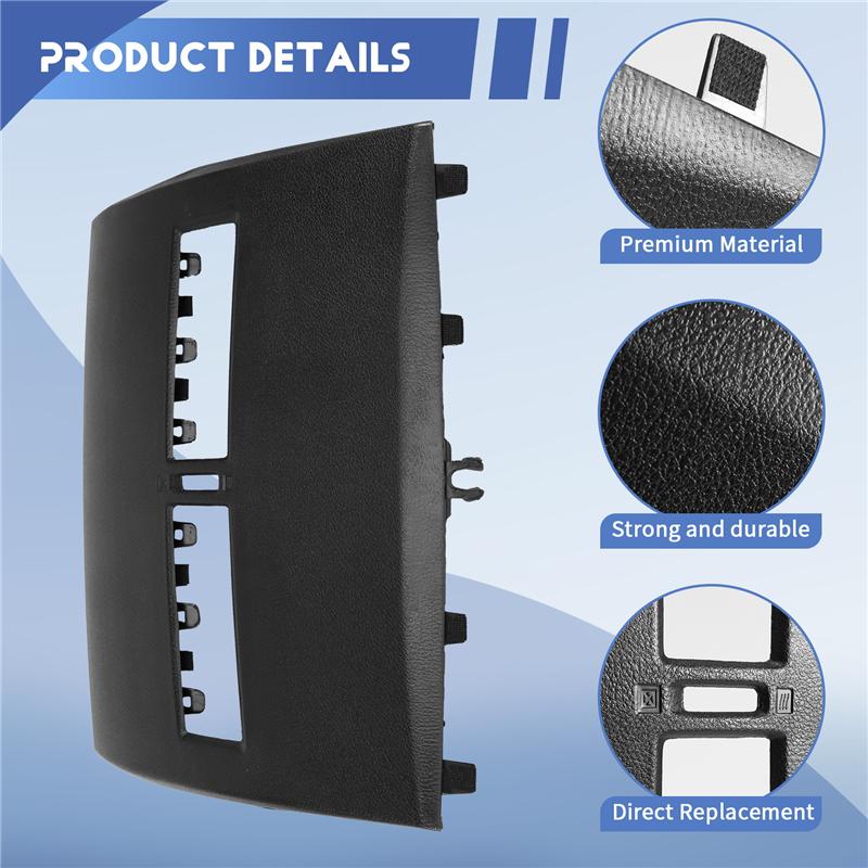 Car Air Conditioner Outlet Finisher-Instrument Panel Air Conditioning Vents Cover Shell For Nissan Tiida 2005-2011 Black