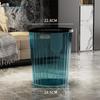 HUIHUADU Stylish Transparent Waste Bin