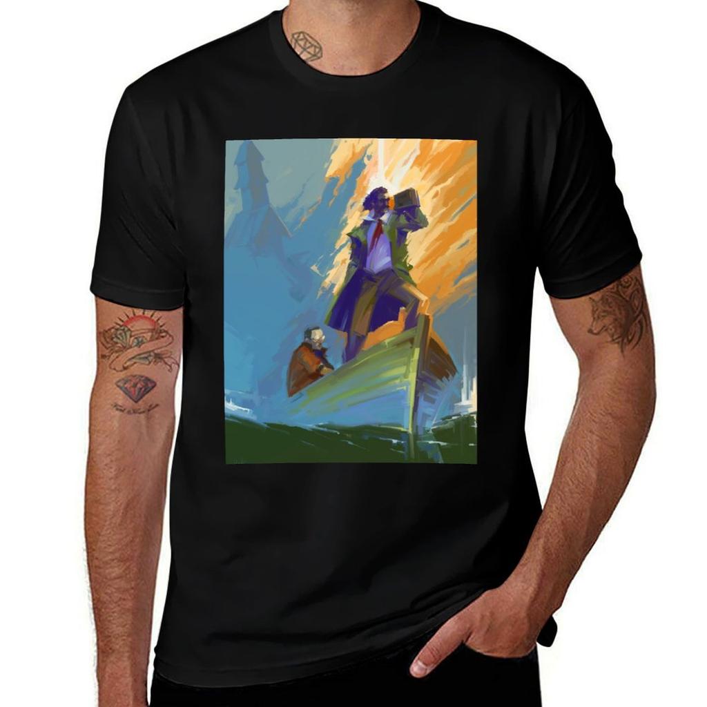 Disco Elysium Fanart Poster T-Shirt Schnelltrocknendes Trainings-Kurzarmshirt T-Shirt
