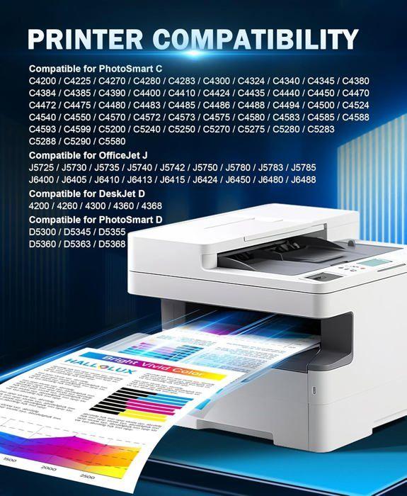 Tusze - HALLOLUX - 350 XL 351 XL - Kompatybilne z HP - Zestaw 2 szt. - Jasne kolory