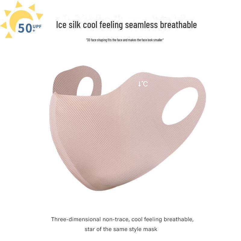 

Сонцезахисна маска 3D Hyaluronic Acid Ice Silk Sunscreen Mask - дихаюча, миється, захист очей, схуднення, літня версія