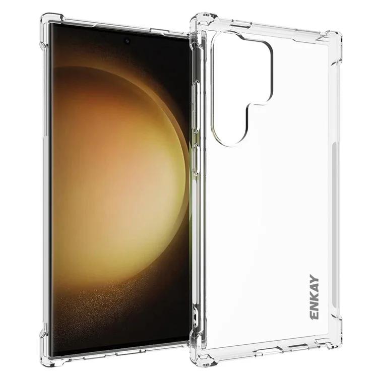 

ENKAY HAT PRINCE для Samsung Galaxy S24 Ultra HD прозрачный чехол с утолщенными углами и защитой от падения