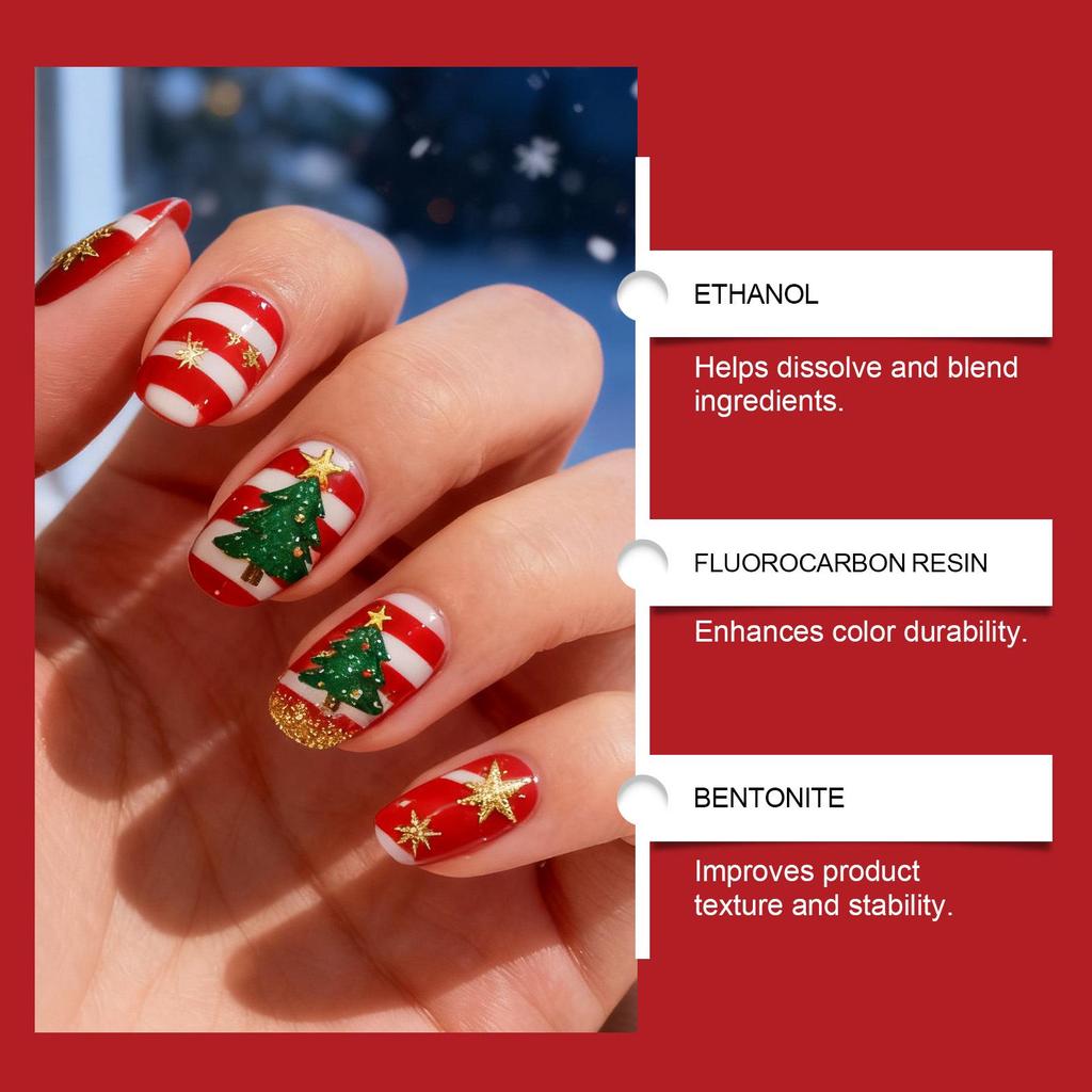 Torvikx DIY Christmas Nail Art Graffiti Pen - Fine Tip, Highly Pigmented, Smudge-Proof Nail Painting Pen