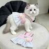Pet Cat Dress Sweet Rainbow Strap Princess Skirt Ragdoll Golden Shaded Cats Anti-Shedding