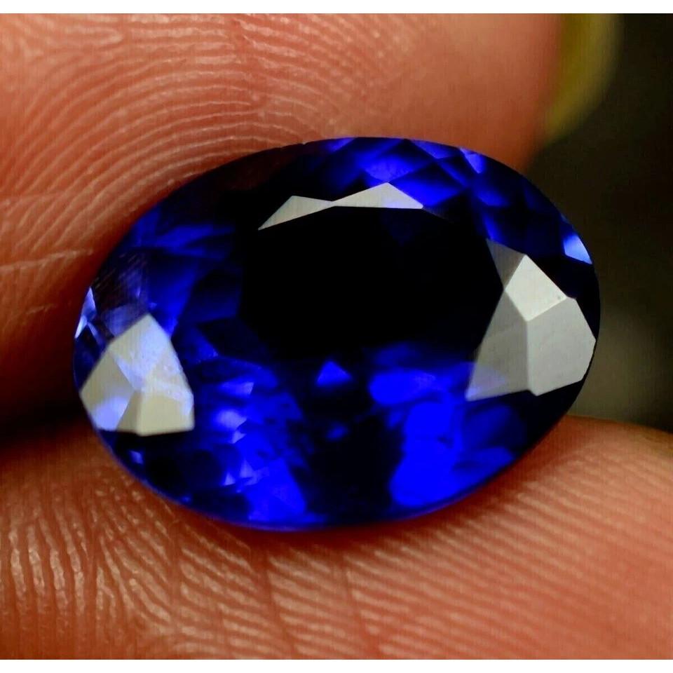 Flawless Natural Ceylon Blue Sapphire 10 Ct Oval Certified Loose Gemstone