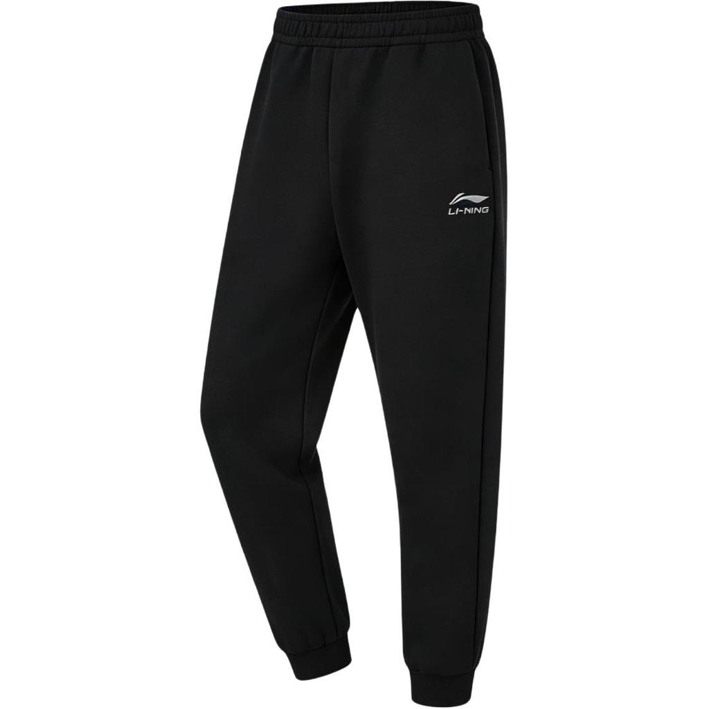 Li-Ning Cotton Comfortable Breathable Moisture-Wicking Elastic Knitted Training Pants Men bottoms ASKLV89-11