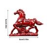 2026 Horse Year Figurines Decoration Auspicious Horse Statue for Luck & Wealth Animal Desktop Ornament for Bookshelf TV Cabinet