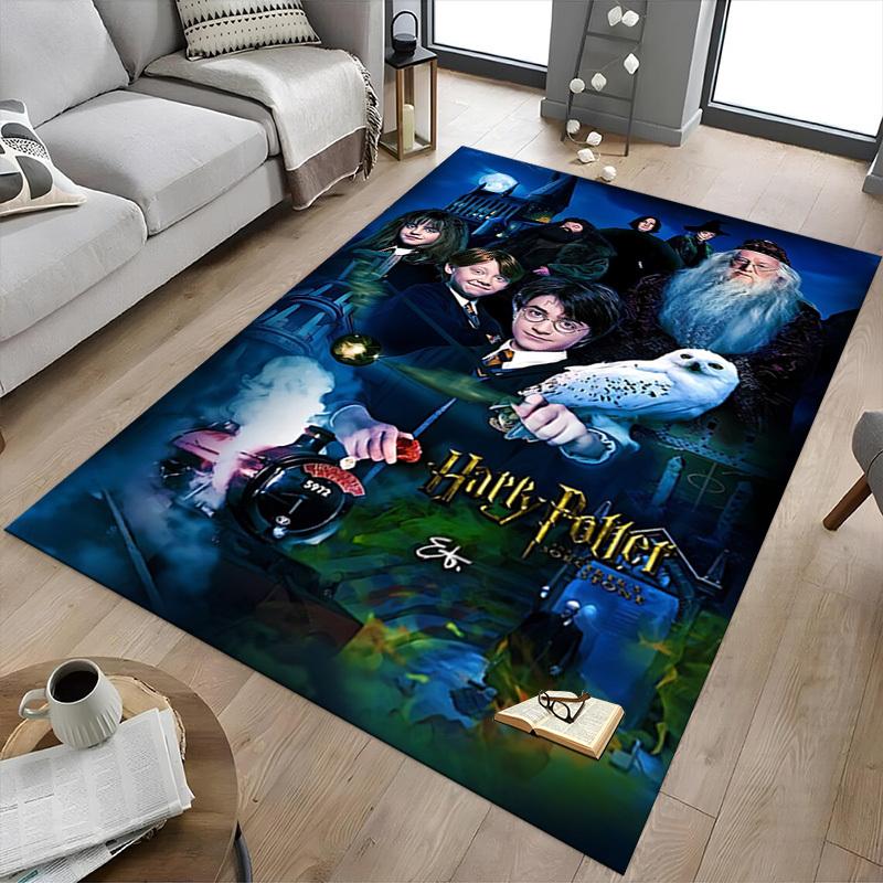 1pc Harry Potter, Hogwarts Express Carpet, for Home & Office Decor, Desk Chair Carpet, Festive Gift,Conference Room CarpetL1260