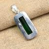 Chrome Diopside Gemstone 925 Solid Sterling Silver Handmade  Jewelry Exquisite Pendant For Women