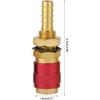 3 Stück Schnellkupplungen 8mm Messing-Steckverbinder Wassergekühlt & Gas-Argon Schnellkupplungsstücke für WIG-Schweißbrenner
