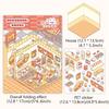 DIY Cute Rabbit Cartoon Girl Mini World Landscape Sticker Pocket 3D Sticker Cabin Scene Stacking and Pasting Festival Kids Gifts