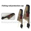 Fishing Pole Guide Protection Cover Fishing Rod Tip Cap with Fixing Belt Rod Top Hat Protector Fishing Rod Accessories