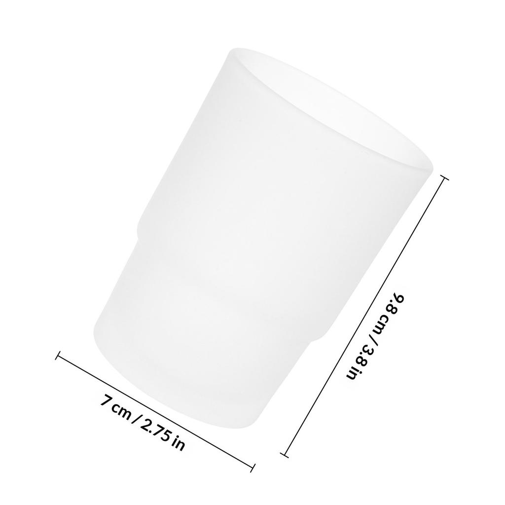 2Pcs Glass Toothbrs Cup Holder Bathroom Supplies Clear Glass Toothpaste Storage Holder Toothbrush Cup Bathroom Supplies