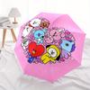 1pc BT21 Character Heart Shape Umbrella with Plastic Handle,Suitable for All Seasons Home Travel Outdoor UmbrellaM1295