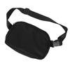 Unisex Belt Bag Nylon Waterproof Multifunctional Fashion Waist Pack for Outdoor Sports Running Black