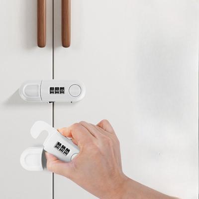 Multifunctional Cabinet Password Lock with AntiPinch Feature Child Safety Combination Lock for Refrigerator and Wardrobe