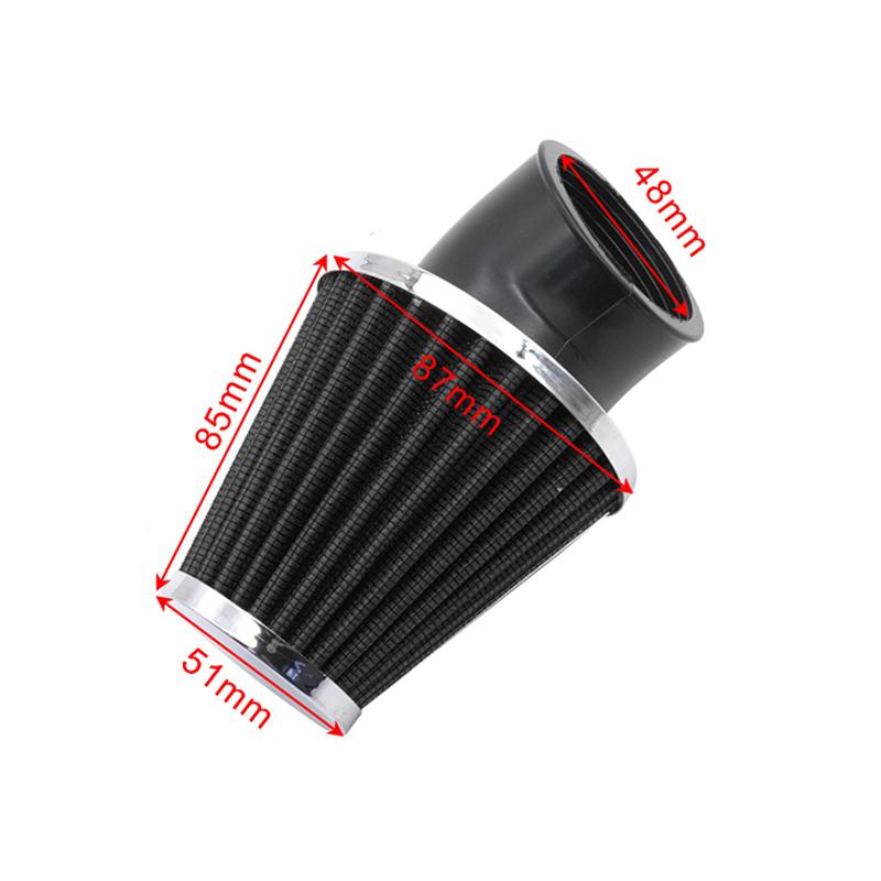 Universeller Luftfilter 35/38/42/45/48/50mm Motorrad-Luftfilter für 50cc 110cc 125cc 140cc Motorrad ATV Roller Pit Dirt Bike