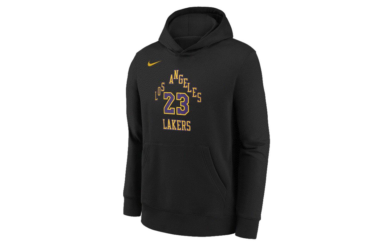 Nike x NBA Sweatshirt Black Purple Teenagers 3Z2B7HDL5-LAK23 M