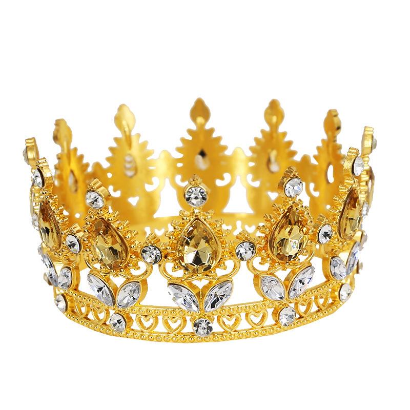 Bridal Jewelry Birthday Party Crown Flower Decoration Headdress Show Host Children's Hair Accessories Baroque