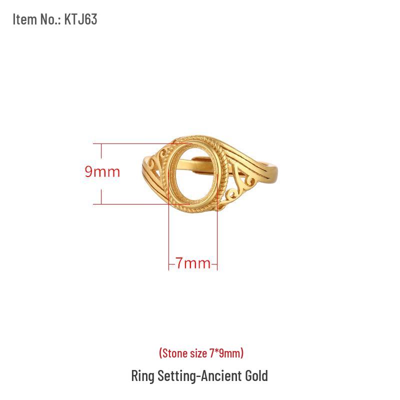 

Винтажная заготовка кольца в национальном стиле из стерлингового серебра 925 пробы для мужчин и женщин, подходит для вставок из янтаря и бирюзы. Adjustable Opening