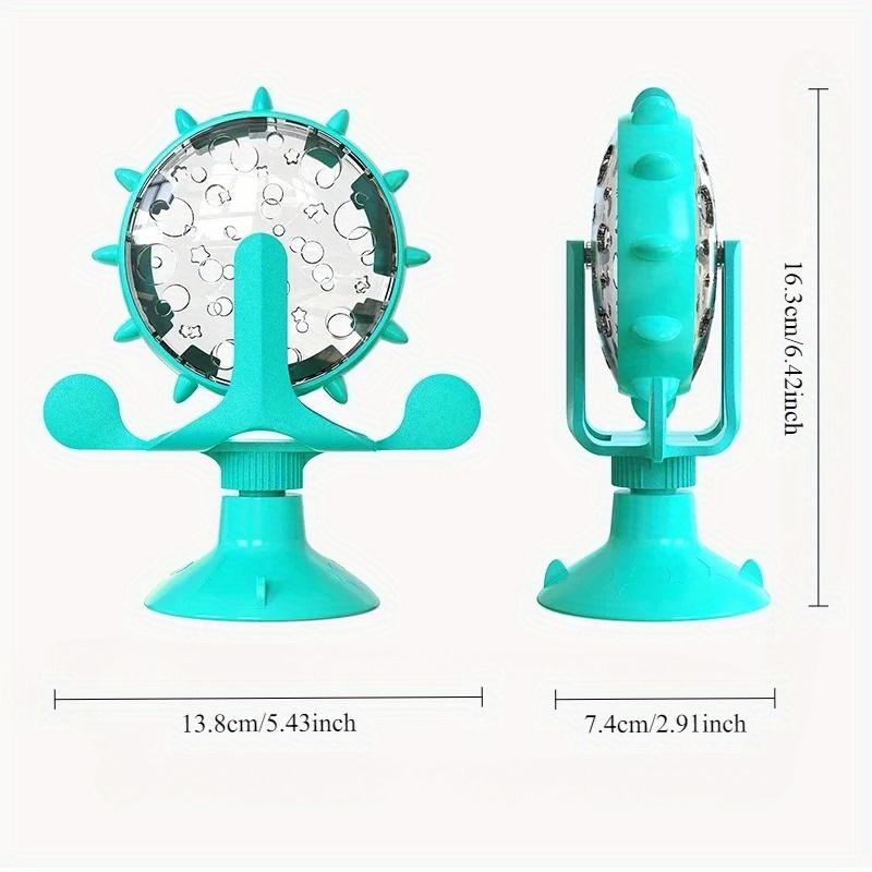 Cat Toy Treat Dispenser With Bell Funny Rotatable Wheel Slow Feeder Kitten Puppy Interactive Toys For Small Dogs Pet Accessories