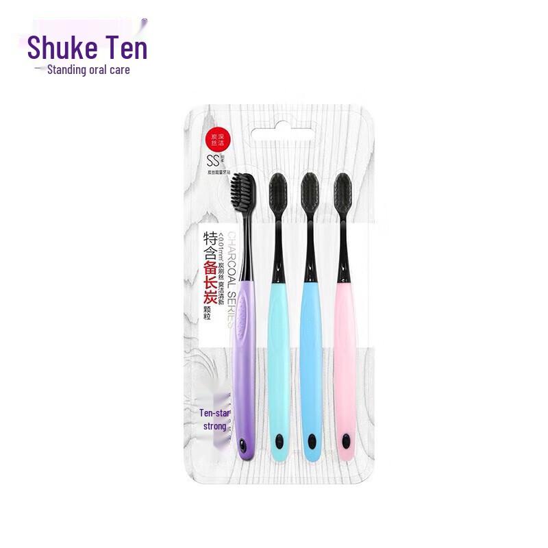 

Shuke Charcoal Silk Energy Toothbrush 4-Pack