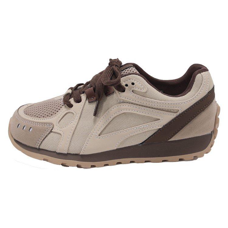Cowhide version~ thick-soled inner height-increasing leather women's spring 2025 new Forrest Gump versatile casual sports moral training shoes