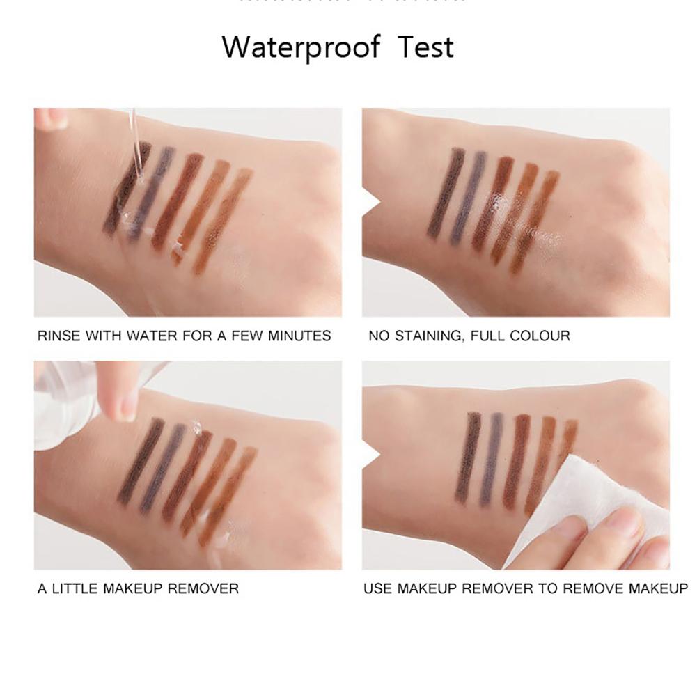 3 in 1 Waterproof Eyebrow Pencil Powder Eye Brow Brush Pigment Beauty Makeup Kit