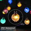 Waterproof Solar Bubble Ball LED String Lights for Outdoor Christmas & Camping Decor