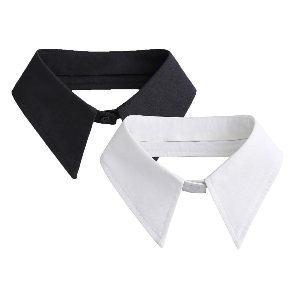 Korean Chiffon Versatile Women's Black & White Fake Shirt Collar Accessory